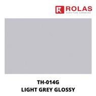 TACO HPL LIGHT GREY GLOSSY TH-014G / HPL LAMINATE / ROLAS PEKAYON