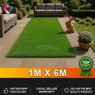 [2M X 15M] VODELL Premium Artificial Grass Carpet 4UV Outdoor & Indoor Artificial Plant Home Deco Pl