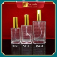 perfume refillable bottle travel size perfume Perfume Bottled l30ml 50ml 100ml Glass Perfume Bottled