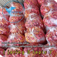 Jaring Udang 3 Lapis Nilon (Siap Pakai) | Jaring Udang Komplit |