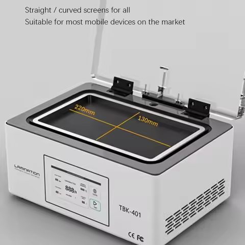 TBK 401 MINI LCD OCA Laminate Machine for Mobile Phone Flat Curved Screen Refurbish Repair Vacuum Ai