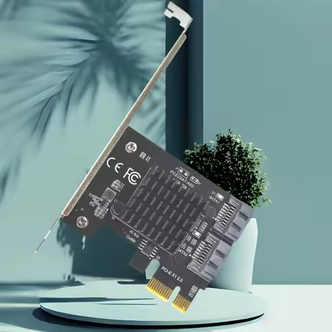 Sata Pcie Controller Pcie Sata PCI-E X1 2 Port SATA3.0 6Gbps ASM1061 Chip with Large Heatsink Coolin
