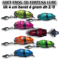 SOFT FROG 3D FORTUNA LURE UK 4 CM WEIGHT 6 GRAMS