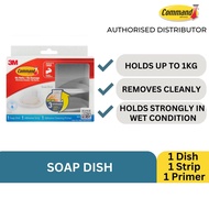 3M Command Bathroom Accessories - Soap Dish (With Primer) 17622D