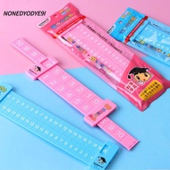 NONEDYODYE9I Math Decomposition Ruler, Plastic Pink/Blue Subtraction Ruler, High-quality Portable Wi