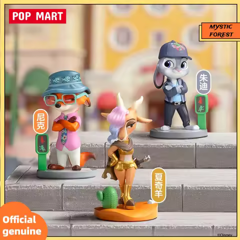 POPMART DISNEY ZOOTOPIA NEXT ADVENTURE Series Blind Box Toys Cute Ornaments Figurines Mystery Box De