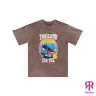 RICHIERICH By TandT - BROWN TUKTUK THAILAND - TUKTUK IN THAILAND PRINTED COTTON JERSEY T-SHIRT เสื้อ