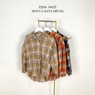 KEMEJA 52834 - 04327 FENNEL SHIRT 302-4 SQUARE BOX LONG-SLEEVED OVERSIZE PREMIUM THICK TOP LONG SHIR