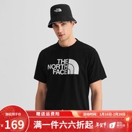 22春夏新款The North Face北面短袖T恤男户外运动透气印花LOGO/5JZS/7WAR 黑色/JK3 XXXL码 190/124A