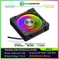 Phanteks D30-120 Reverse Black Premium D-RGB Performance Fan - Single Pack