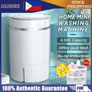 GOLDHORSE Mini Automatic Washing Machine Single-tub Baby Clothes and Underwear Washing 4.5Kg 50hz