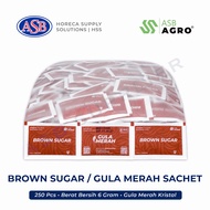 MERAH Brown Sugar Sachet ASB AGRO Brown Sugar Sachet (250 Pcs)