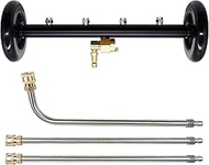 2-in-1 Pressure Washer Undercarriage Cleaner Water Broom, 16" Surface Cleaner Power Washer Attachmen