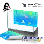 Spongebob Aquarium Background Sticker - 30x30cm