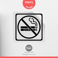 【 Ready Made 】No Vaping Allowed Door Window Glass Sign Sticker - Home / Office / Shop Vinyl Sticker 