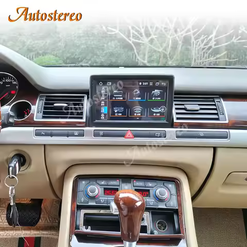 4G Qualcomm 668S Carplay Android 13 For Audi A8 D3 2002-2010 Car GPS Navigation Auto Stereo Headunit