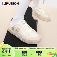 FILA FUSION斐乐潮牌女鞋一脚蹬帆布鞋2023年夏季板鞋运动鞋女