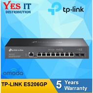 TPLINK OMADA 6-PORT GIGABIT EASY MANAGED SWITCH WITH 4-PORT POE+ ES206GP