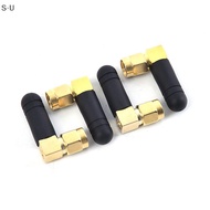 [S·U] 2PCS Mini Rubber 3dBi 2.4ghz WIFI Antenna SMA Male Router Bluetooth Antennas PH