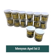 Menyan Apel Jin Hitam Kemenyan Arab Wangi Asli Isi 2 pcs