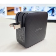 Ugreen GaN 65W Fast Charger (3C1A) GaNX65W – Compact USB-C & USB-A Power Adapter, Black