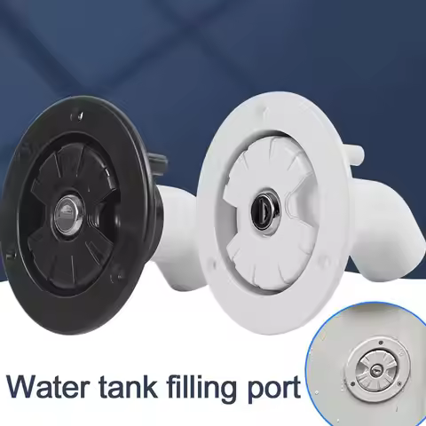 RV Gravity Fresh Water Fill Hatch Lockable Inlet Filter Trailer Tank Caps Fillers Neck For Motorhome