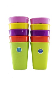 [HCM]Bộ 10 ly nhựa vuông Rico