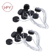 【hzhaiyaa1.sg】16Pcs Black Wire Lead 2X3V CR2032 Coin Cell Button Battery Holder Case
