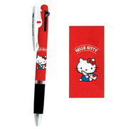 日本製 筆 3色 三麗鷗 Hello Kitty 原子筆 3色Jetstream 原子筆/圓珠筆 紅/藍/黑 (平行進口) RED