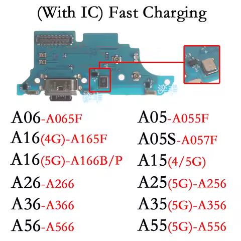 Usb Dock Charger Ports for Samsung Galaxy A05S A15 A25 A26 A36 A56 A35 A55 A06 A16 A05 Charging Boar