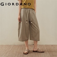 GIORDANO WOMEN Women Elastic Waist Casual Pants 18426805