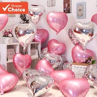 59.9cm Love Heart Aluminum Film Balloons 10 Pieces Set, Suitable for Wedding, Birthday Party, Valent