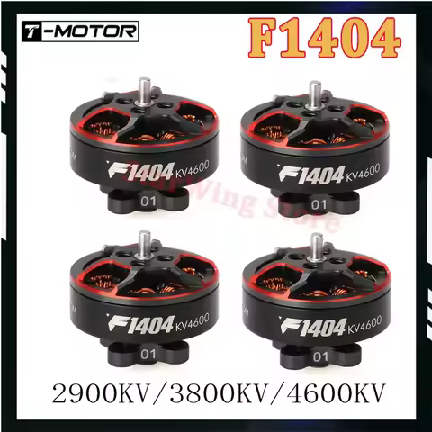 T-MOTOR F1404 2900KV 4-6S 3800KV 4600KV 3-4S Brushless Motor 1.5mm Shaft for RC FPV 2.5-4inch Cinewh