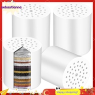 Vitamin C Infused 20-Stage Shower Filter - 4PCS Replacement Set for Cleaner Water