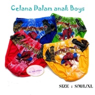 12pcs Sempak anak cowok 2-10thn S/M/L/XL karakter TERMURAH/PROMO COD MURAH Celana dalam Anak laki-la
