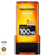 L’OREAL MEN EXPERT New Hydra Energetic Taurine Shower Gel Skin Awakening Body l Face l Hair Wash 300