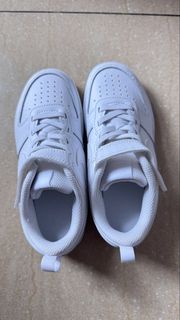 Nike court borough low 2 (psv) 兒童全白波鞋