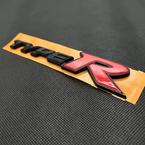 abs For Type R Rear Trunk Badge Sport Emblem Sticker Decal For CIVIC