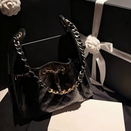 25bag beg hippie vintaj hitam dan emas, beg bahu hobo, beg ketiak, beg berkapasiti besar, beg bertal