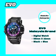 EVO-155A Series Men Analog-Digital Dual Time Sports Watch | Classic Resin Strap l 2 Color