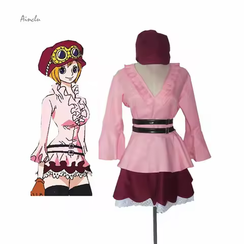 Ainclu Customize Free Shipping One Piece Koala Pink Lolita Dress Anime Adult Kid Cosplay Costume For