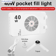 CLEANER RGB LED Camera Light, 40W 2800-9000K Mini LED Video Lamp, Compact CRI/TLCI 90+ 3 Color Light