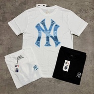 MLB Ny Embordery BlueDNM Print/ Branded T-Shirt MLB NY Premium/ T-Shirt Unisex Branded T-Shirt