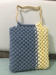💙棉繩手工編織包包.Macrame💙