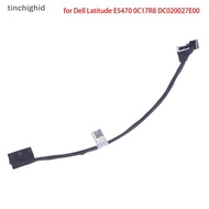 tinchighid 1PCS New Battery Cable for Dell Latitude E5470 0C17R8 DC020027E00 Nice