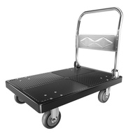 Trolley Truck Trolley Pull Cargo Platform Trolley For Home Express Mute Foldable Portable Trailer Storage