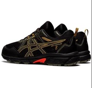【💥越野跑鞋】Asics GEL-VENTURE 8 WATERPROOF 防水 越野鞋 越野跑鞋 男士運動鞋 黑金色 日本直送