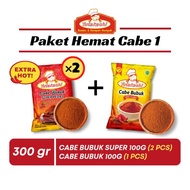 Paket Cabe (Cabe Bubuk Super 2+ Cabe Bubuk India)