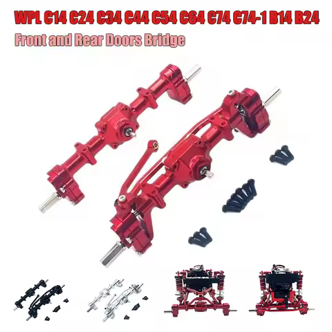 WPL C14 C24 C34 C44 C54 C64 C74 C74-1 B14 B24 RC Remote Control Car Parts Front and Rear Doors Bridg
