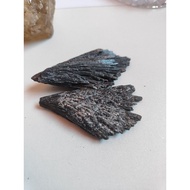 【满赠补差】天然黑碧玺羽毛 Natural Black Kyanite Raw